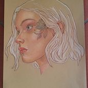 Il mio progetto del corso: Illustrazione con pastelli e matite colorate. Ilustração tradicional, Artes plásticas, Desenho a lápis, Desenho, Desenho de retrato, Desenho realista, e Desenho artístico projeto de desi_bette - 19.04.2023