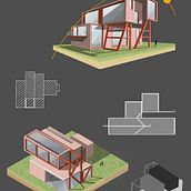 Mein Abschlussprojekt für den Kurs: Architektur-Skizzen zeichnen mit Procreate. Architecture, Sketching, Digital Illustration, Digital Architecture, and Architectural Illustration project by alina_greindl - 04.19.2023