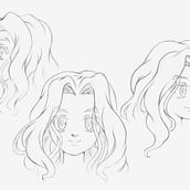 Mi proyecto del curso: Retratos de estilo manga en acuarela. Un proyecto de Ilustración tradicional, Diseño de personajes, Cómic, Pintura a la acuarela y Manga de NICOLÁS SALIO - 19.04.2023