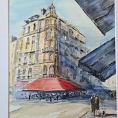 My project for course: Architectural Sketching with Watercolor and Ink. Drawing, Watercolor Painting, Architectural Illustration, Sketchbook, Ink Illustration, and Sketching project by William Watson - 04.20.2023