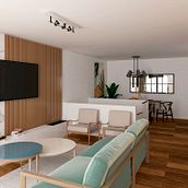 Render Proyecto Wellington. Design, Interior Architecture, Interior Design, Decoration & Interior Decoration project by Martina Corti Maderna - 04.20.2023