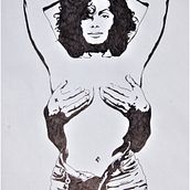 Nearly Nude . % Andre de Bruin tarafından hazırlanan Geleneksel illüstras, Ve on projesi - 04.20.2023