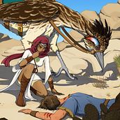 Desert Mystery. Un projet de Illustration traditionnelle, Illustration numérique, Conception de personnages, Stor, telling , et Manga de Robin Sevakis - 20.04.2023