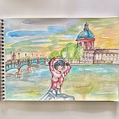 Mi proyecto del curso: Sketching artístico en acuarela: DOME GRAVE TOULOUSE. Traditional illustration, Sketching, Creativit, Drawing, Watercolor Painting, and Sketchbook project by Alma Creusot - 04.05.2023