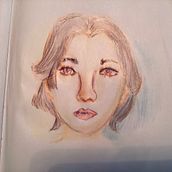 Mi proyecto del curso: Dibujo de retratos llamativos con lápices de colores Ein Projekt aus dem Bereich Zeichnung, Porträtzeichnung, Sketchbook und Zeichnen mit Buntstiften von Isabel del Rio - 21.04.2023