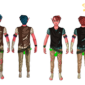 Meu projeto do curso: Design de personagens com identidade no Procreate. Traditional illustration, Character Design, Digital Illustration, Artistic Drawing, Digital Drawing, and Figure Drawing project by Lucas Adryan - 04.21.2023