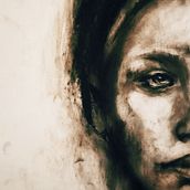 Il mio progetto del corso: Ritratto artistico al carboncino: creare atmosfere. Traditional illustration, Fine Arts, Drawing, Portrait Drawing, Realistic Drawing, and Artistic Drawing project by Nadia Puccio - 04.21.2023