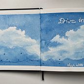 My project for course: Creative Watercolor Sketching for Beginners. Un progetto di Illustrazione tradizionale, Bozzetti, Creatività, Disegno, Pittura ad acquerello e Sketchbook di Dominique Darvas - 21.04.2023