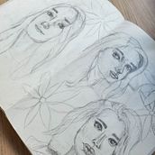 My project for course: Portrait Sketchbooking: Explore the Human Face. Sketching, Drawing, Portrait Drawing, Artistic Drawing, and Sketchbook project by ketu_drawings - 08.13.2022