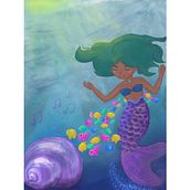 My project for course: Children’s Illustration with Procreate: Paint Magical Scenes Mermaid. Traditional illustration, Digital Illustration, Children's Illustration, Digital Painting, Picturebook, and Design project by Kateryna Vistyzenko - 04.22.2023