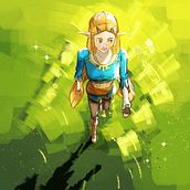 Zelda. Traditional illustration, Design, Arts, Crafts, Drawing, Sketching, and Digital Illustration project by Julián Cartechini - 04.23.2023