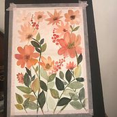 Mon projet du cours : Aquarelle florale créative : renouez avec la nature. Ilustração tradicional, Pintura, Pintura em aquarela e Ilustração botânica projeto de scarlett_oha_gm - 23.04.2023