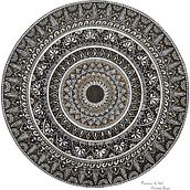 Mój projekt z kursu: Sztuka rysowania mandali: twórz geometryczne wzory. Un projet de Dessin et Illustration à l'encre de Anna Marczewska - 23.04.2023