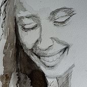 Mon projet du cours : Peinture artistique à l’encre de Chine. Traditional illustration, Fine Arts, Painting, Pencil Drawing, Portrait Drawing, Artistic Drawing & Ink Illustration project by nadinebrisson632 - 04.23.2023
