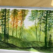 Meu projeto do curso: Paisagens de sonhos com aquarela: pintura com luz. Een project van Schilderij y Aquarelschilderen van aanaportugal - 15.04.2023