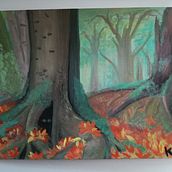 My project for course: Painting Atmospheric Landscapes with Gouache. Ilustração tradicional, Pintura, e Pintura guache projeto de krobats - 23.04.2023