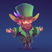 Leprechaun Concept. Un progetto di Illustrazione tradizionale, Character design, Illustrazione digitale, Disegno digitale e Pittura digitale di robbobin - 10.04.2023