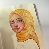 My very first sheet of sketchbook. Traditional illustration, and Portrait Drawing project by Şule Aydın - 04.24.2023