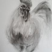 Mein Abschlussprojekt für den Kurs: Ausdrucksstarkes Zeichnen mit Holzkohle. Fine Arts, Drawing, Portrait Drawing, and Naturalistic Illustration project by alex.lue - 04.24.2023