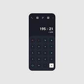 Mobile Calculator User Interface. Design, UX / UI, Design gráfico, Multimídia, e Web Design projeto de karthi keyan - 23.04.2023