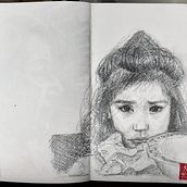 Mi proyecto del curso: Sketchbook de retrato: explora el rostro humano. Sketching, Drawing, Portrait Drawing, Artistic Drawing, and Sketchbook project by Emilio Romero - 04.07.2024