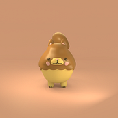 Meu projeto do curso: Criação de personagens Kawaii em 3D com Blender. Projekt z dziedziny Trad, c, jna ilustracja, Projektowanie postaci, Ilustracja c, frowa,  Modelowanie 3D i Manga użytkownika Taís Pezzin - 24.04.2023