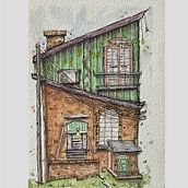 My project for course: Expressive Architectural Sketching with Colored Markers . % Jen Daly tarafından hazırlanan Eskiz çizimi, Çizim, Mimari İllüstras, on, Eskiz defteri, Mürekkep İllüstras, Ve onu projesi - 04.04.2023