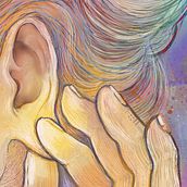 Ear Fidgeting. Ilustração tradicional projeto de Kim - 07.04.2023