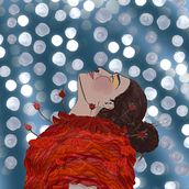 My project for course: Stylish Illustrated Portraits with Mixed Media. Un proyecto de Ilustración tradicional, Bellas Artes, Ilustración digital y Pintura acrílica de Jacqui Smith - 24.04.2023