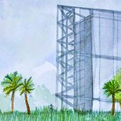 Edificio Element. Een project van Aquarelschilderen van ketherael - 25.04.2023