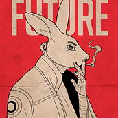 FUTURE. Design gráfico, Ilustração tradicional, Estampagem e Ilustração digital projeto de Luis Antonio Pires - 26.04.2023