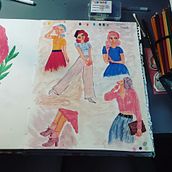 My project for course: Character Creation from Observational Drawings . Ilustrasi tradisional, Desain Karakter, Menggambar, Dan Buku sketsa proyek oleh marie89darcy - 04.26.2023