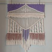 Mi proyecto del curso: Introducción al macramé: creación de un tapiz decorativo. Accessor, Design, Arts, Crafts, Interior Design, Decoration, Fiber Arts, Macramé, and Textile Design project by lc.gomeztorres - 04.18.2023