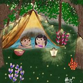 Mi proyecto del curso: Ilustración infantil con Procreate: crea escenas mágicas. Un proyecto de Ilustración tradicional, Ilustración digital, Ilustración infantil, Pintura digital y Álbum ilustrado						 de Cristina M-Dekle - 26.04.2023