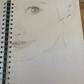 Il mio progetto del corso: Ritratto su blocco da disegno: esplora il volto umano. Sketching, Drawing, Portrait Drawing, Artistic Drawing, and Sketchbook project by francesca_ghiani - 04.26.2023