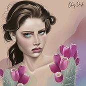 My project for course: Illustrated Portraits with Procreate. Traditional illustration, Vector Illustration, Digital Illustration, and Portrait Drawing project by Дарья Стреляная - 04.25.2023