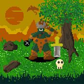Mi proyecto del curso: Introducción al diseño pixel art / ogro. Character Design, Video Games, Pixel Art, and Game Design project by LUIS GONZALEZ - 04.23.2023