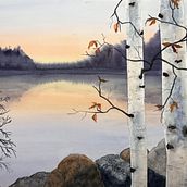 My project for course: Atmospheric Landscapes in Watercolor . Fine Arts, Painting, and Watercolor Painting project by mwclay4 - 04.26.2023