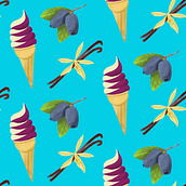 My project for course: Print Design with the Half Drop Repeat Technique. Un progetto di Illustrazione tradizionale, Pattern design e Stampa di Sara Beujékian - 27.04.2023