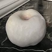 Studio clay ceramic apple. Arts, and Crafts project by Elaine Brett - 04.27.2023