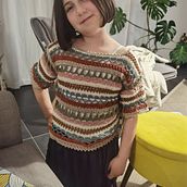 Mon projet du cours : Vêtements au crochet : tailles, échelle et création de patrons. Fashion Design, Fiber Arts, Crochet, and Textile Design project by epuictout - 04.27.2023