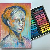 My project for course: Expressive Portrait Drawing with Soft Pastels. Traditional illustration, Fine Arts, Drawing, Portrait Drawing, and Artistic Drawing project by C.Ling Seo - 04.27.2023