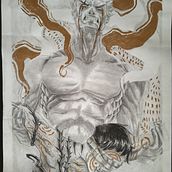 Mi proyecto del curso: Dibujo imaginativo con grafito y carboncillo. Traditional illustration, Fine Arts, Pencil Drawing, Drawing, Artistic Drawing, and Figure Drawing project by Ruben Acero Perez - 04.27.2023