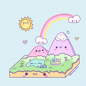 Mein Abschlussprojekt für den Kurs: Illustration im Kawaii-Stil: Gestalte niedliche Welten, die Freude bereiten. Design de personagens, Ilustração digital, e Mangá projeto de kreatyvchen - 27.04.2023