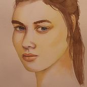 My project for course: Watercolor Portrait from a Photo. Traditional illustration, Watercolor Painting, and Portrait Drawing project by lcprice90 - 04.27.2023