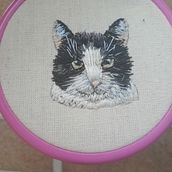 Meu projeto do curso: Minibordado realista de pet. Jewelr, Design, Embroider, and Textile Design project by amanda_iva - 04.24.2023