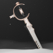 First Snowfall -drakengard Zero´s sword. 3D, 3D Modeling, Concept Art, and Video Games project by Rocio Fuentes - 05.26.2022