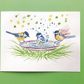 Mi proyecto del curso: La hora del baño. Traditional illustration, Watercolor Painting, Realistic Drawing, and Naturalistic Illustration project by Maribel Tornero Brugués - 04.29.2023