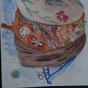 My project for course: Surreal Illustration with Watercolor and Ink. Traditional illustration, Fine Arts, Painting, Drawing, and Watercolor Painting project by gamegx16 - 04.29.2023