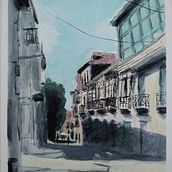 Mi proyecto del curso: Representación arquitectónica en acuarela. Traditional illustration, Sketching, Drawing, Watercolor Painting, Architectural Illustration, and Sketchbook project by Carlo Sebastián - 04.29.2023